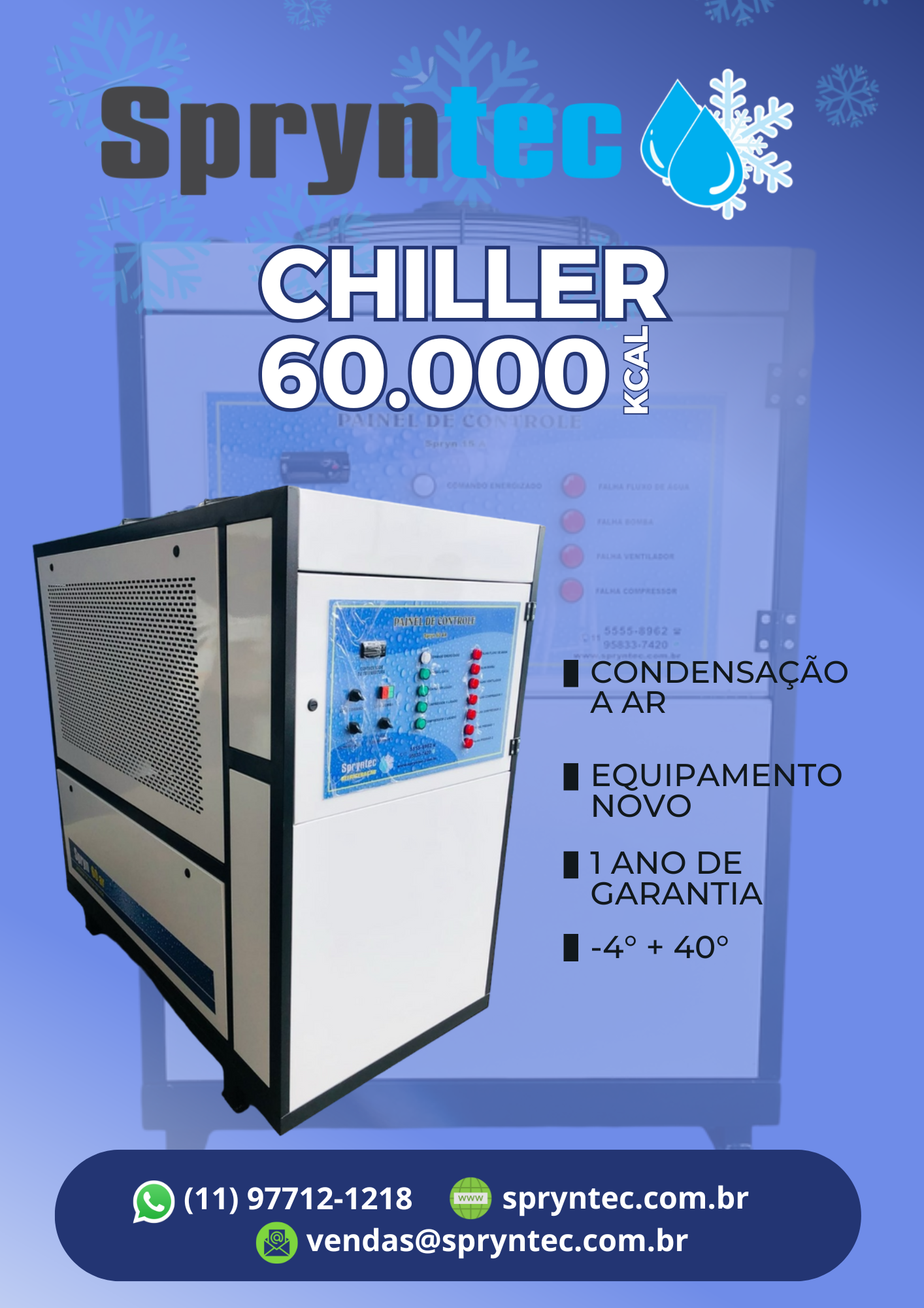 Chiller 60.000 KCAL – DISPONÍVEL